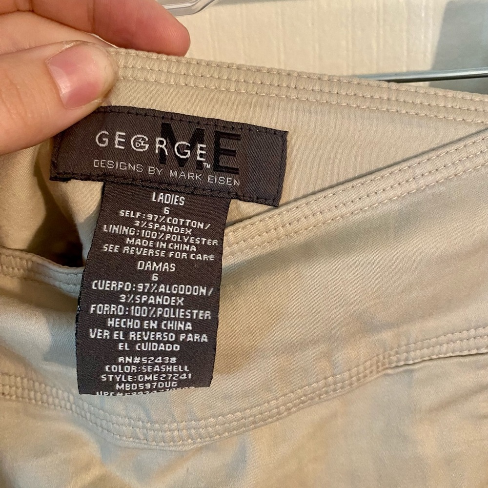 George Tan Khaki Knee-Length Skirt Size 6 - Picture 2 of 2